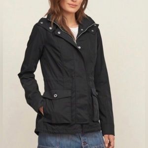 Abercrombie & Fitch Water & Wind Resistant Nylon Parka.